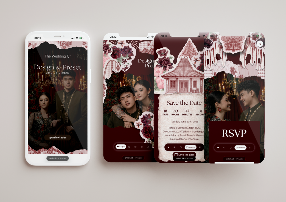 Javenese Dreamy Maroon