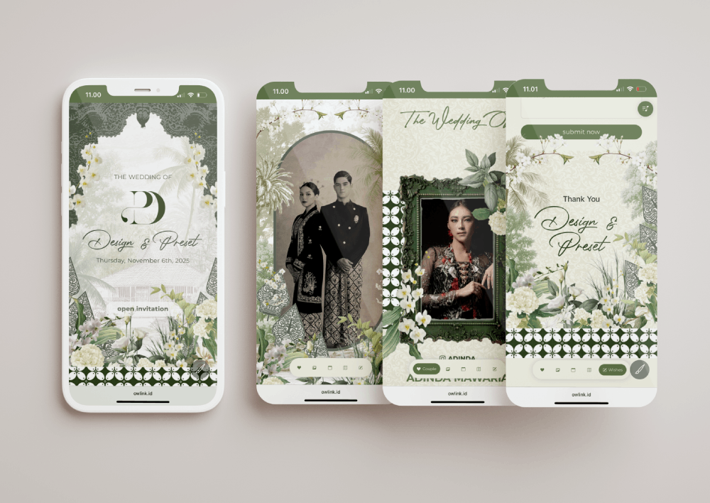 our wedding link preset Javanese Naturaly