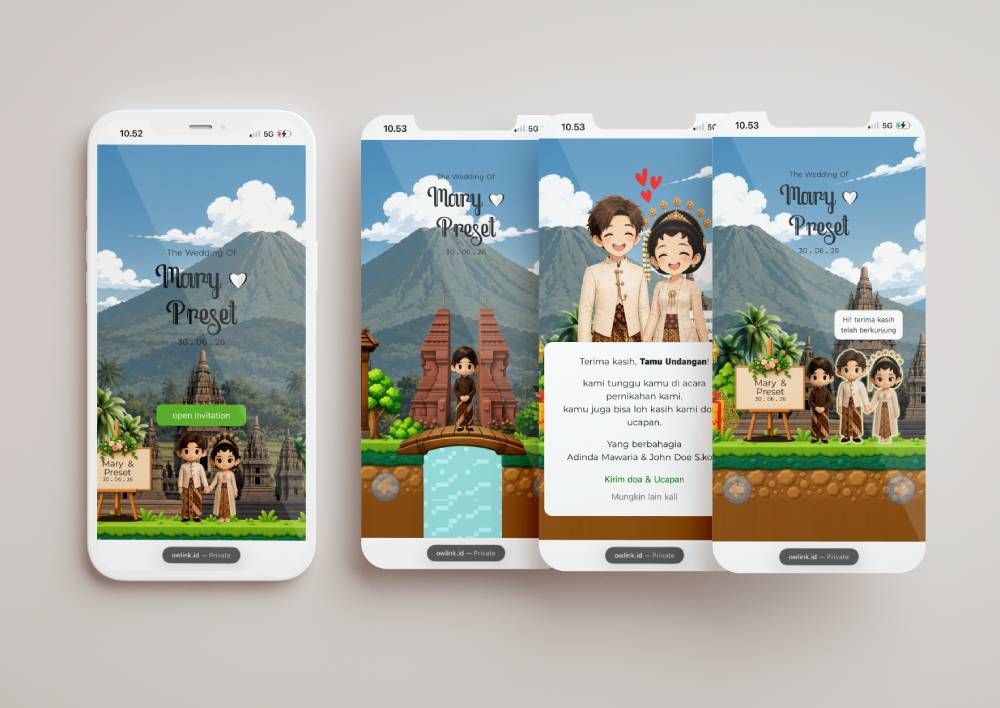 our wedding link preset Javanese Game